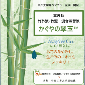 高波動 竹酢液・竹瀝 混合蒸留液 かぐやの翠玉™