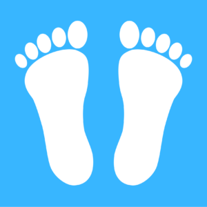 SIGNAVI(サイナビ) 足型サイン 2枚セット|フロアシール「SNFT」